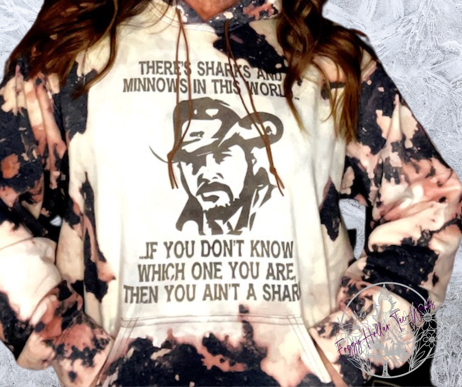 Yellowstone - There's Sharks and Minnows in this World - RIP - Vintage Style Hoodie